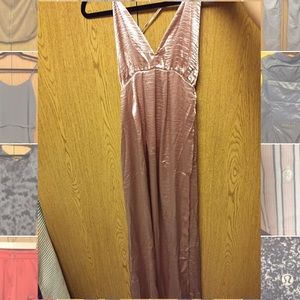 Faux Velvet formal dress